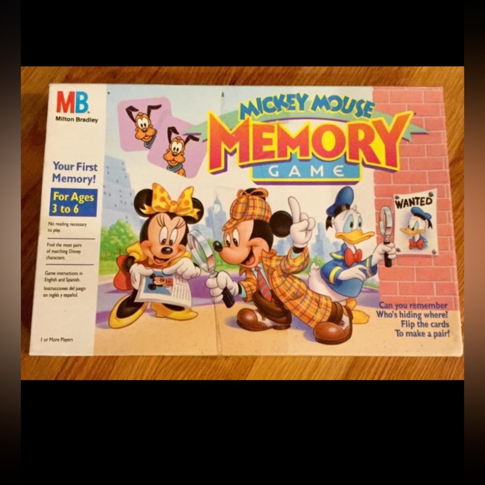 DISNEY VTG 90 Mickey Mouse Collectable Memory Game - Picture 1 of 9